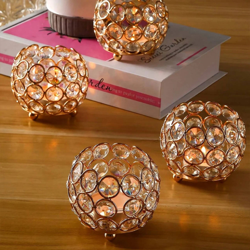 Candle Holder Florence Golden Glow Set