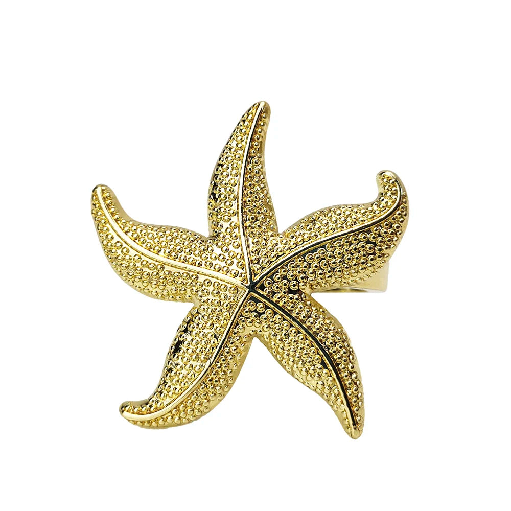 Nautica Ensemble – Silver Marine Life Napkin Rings - 6 pcs