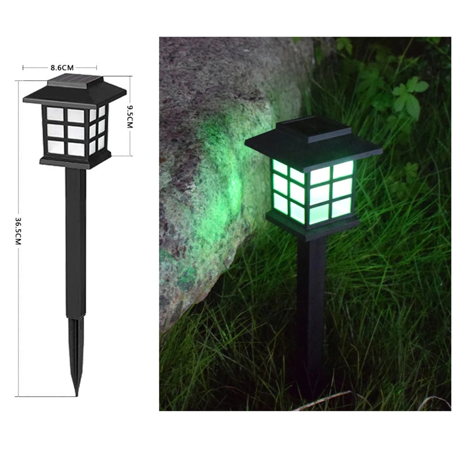 Path Light Outdoor Solar Waterproof Garden Glow