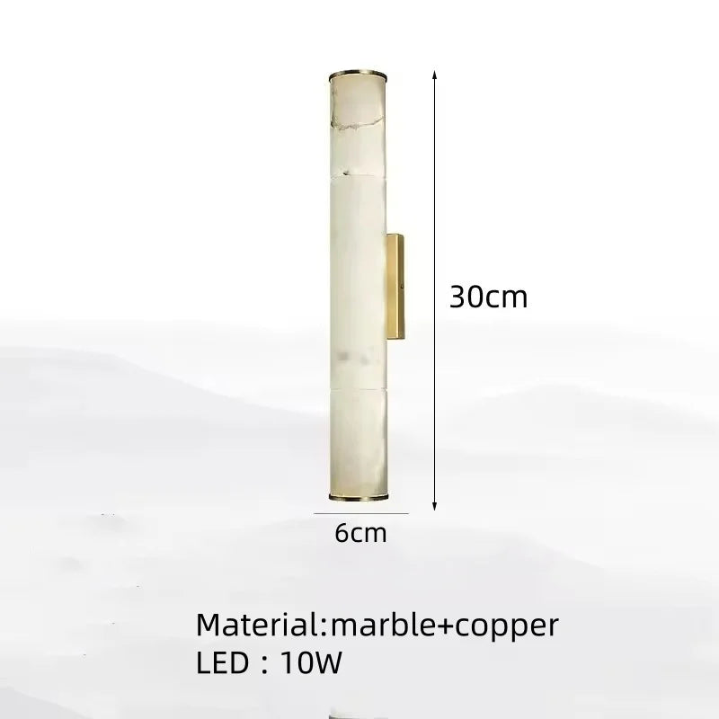 Wall Lamp Marble Black Gold Luxe Radiance