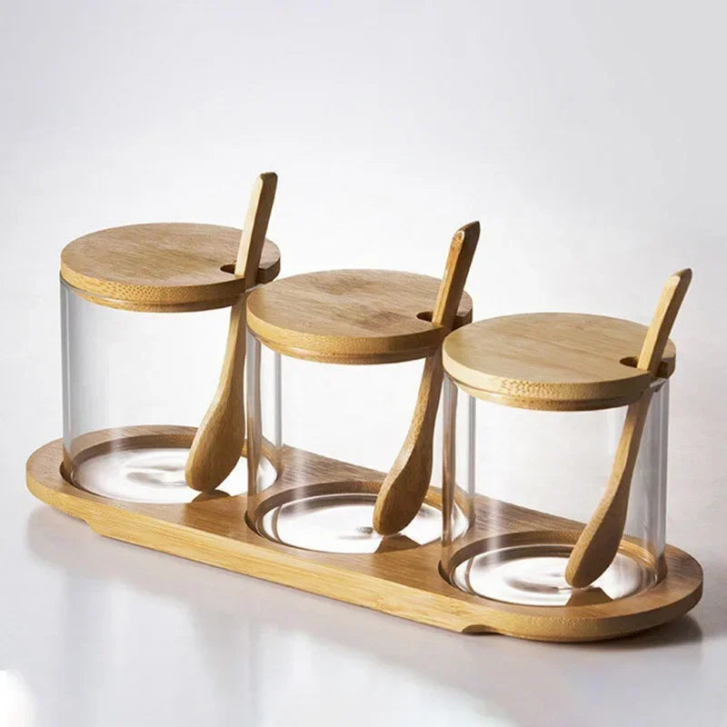 Glass Spice Jars Set Valencia Heritage