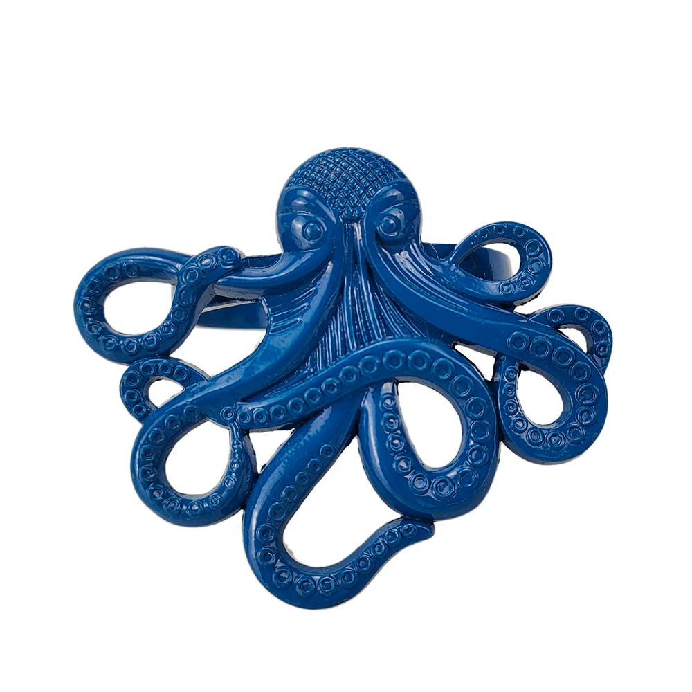 Nautica Ensemble – Silver Marine Life Napkin Rings - 6 pcs
