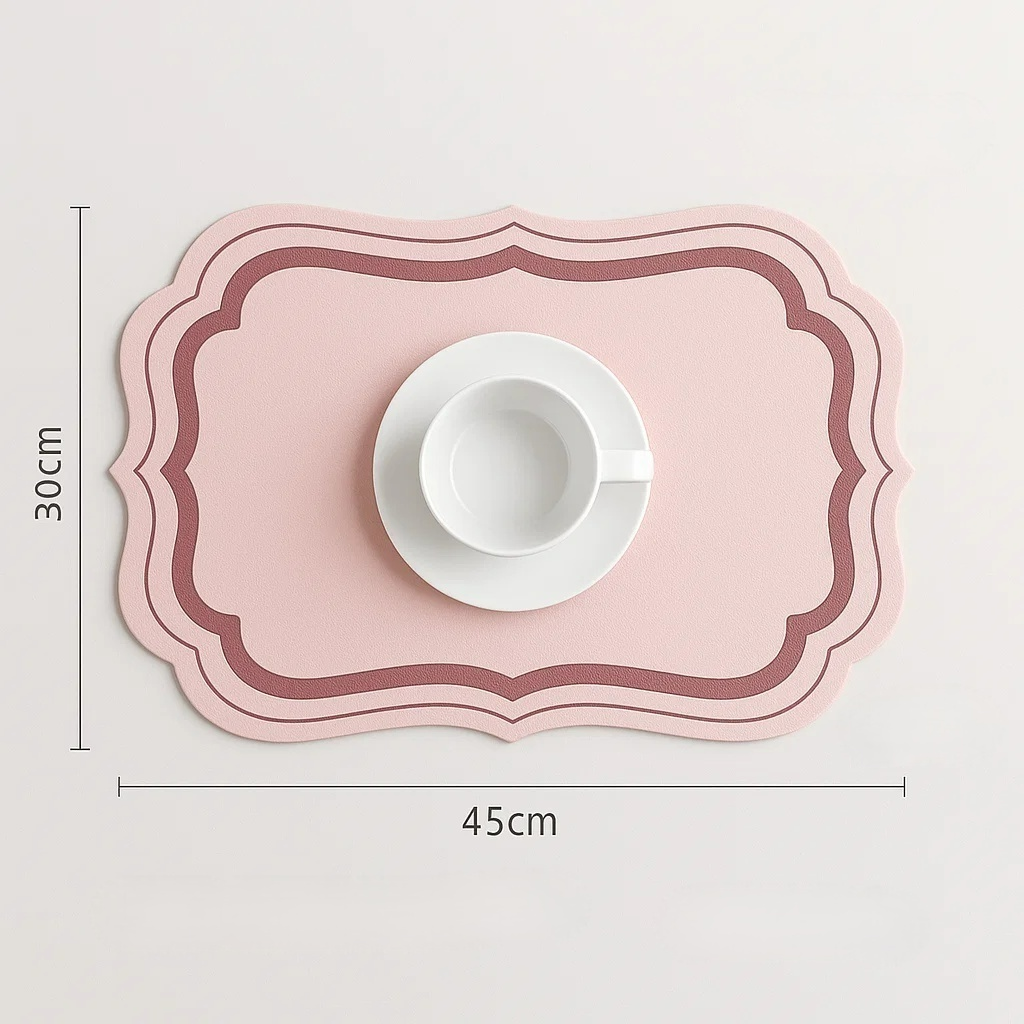 Premium Morandi Cream Placemats – Antislip & Thermal Protection