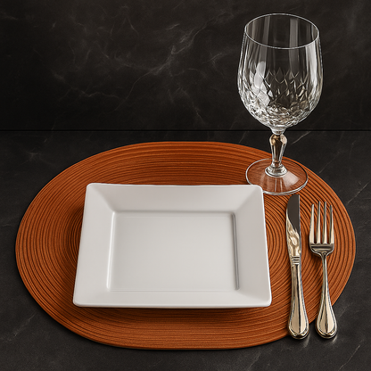 Sophia Lace Dining Placemats – Set of 6, Durable & Antislip