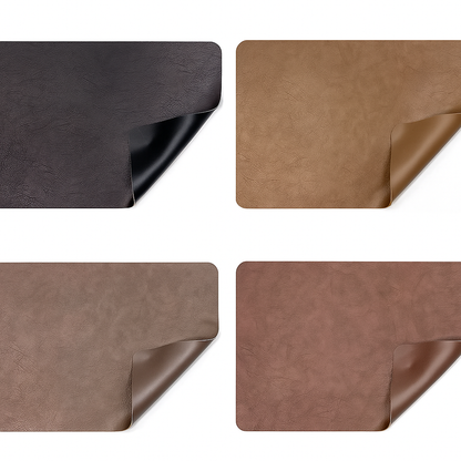 Elegant Double-Layer PVC Leather Placemats – Set of 6