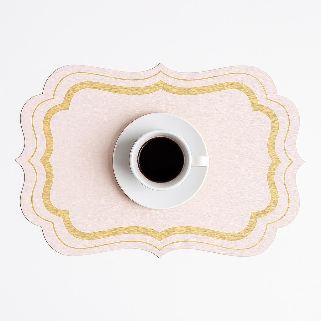 Premium Morandi Cream Placemats – Antislip & Thermal Protection