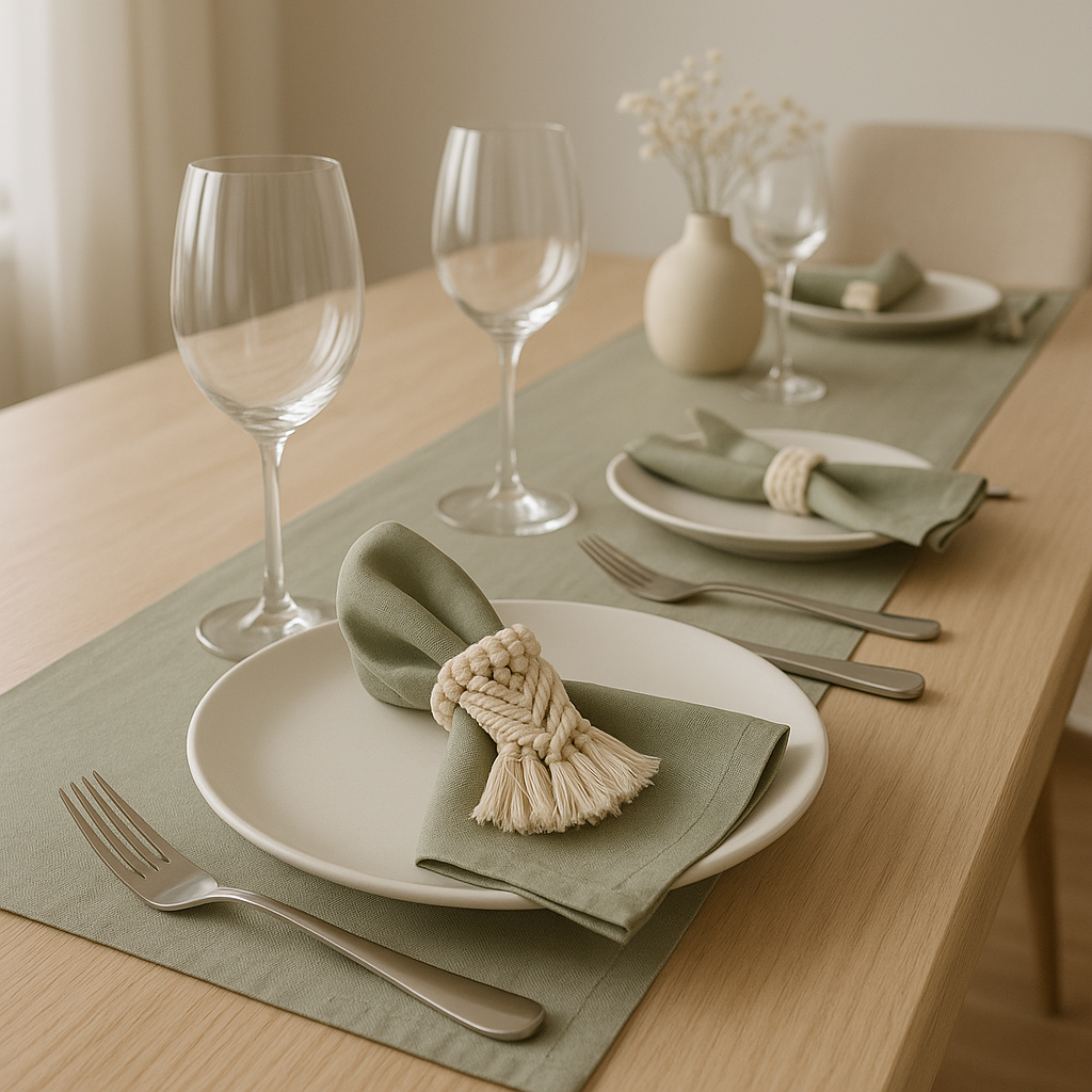 Aurora Linen Napkin Set – Timeless Elegance