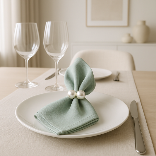 Maison Éclat Reusable Polyester Napkin Ensemble – 40x40cm, Multi-Set