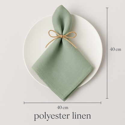 Maison Éclat Reusable Polyester Napkin Ensemble – 40x40cm, Multi-Set