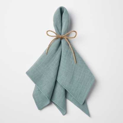 Amélie Linen Napkin Set – 6 Pieces, 30x30cm, Elegant Wedding & Daily Use