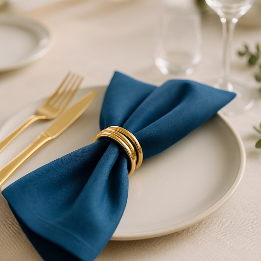 Bellezza Set – Elegant Zinc Alloy Napkin Rings (6 pcs)