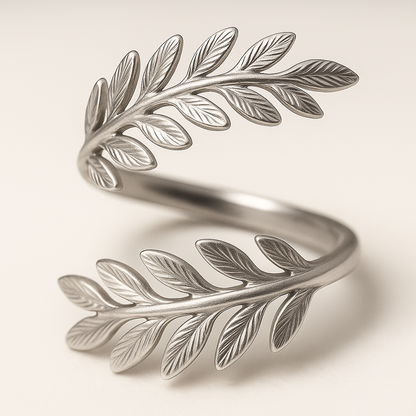 Wheatley Set – Premium Wheat Leaf Napkin Rings - 12 Pcs