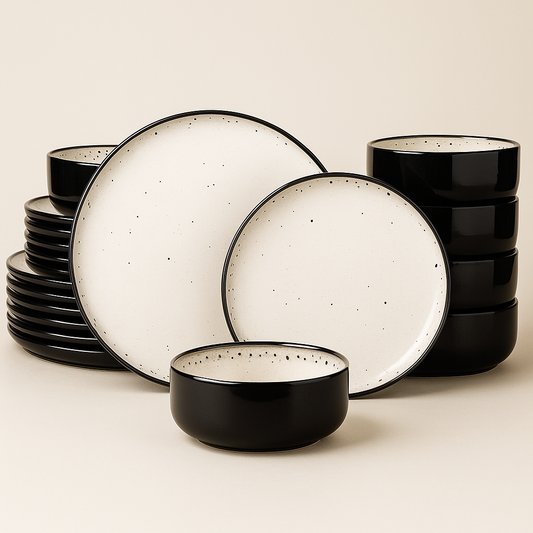 Santorini Dinner Set – Mediterranean Porcelain Collection