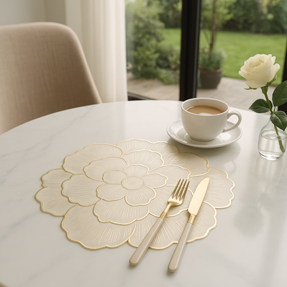 Siena Elegance 6-Piece Floral Sousplats Set