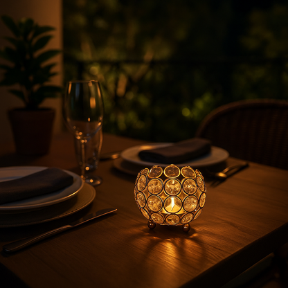 Candle Holder Florence Golden Glow Set