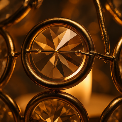 Candle Holder Florence Golden Glow Set
