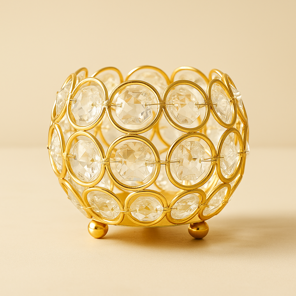 Candle Holder Florence Golden Glow Set