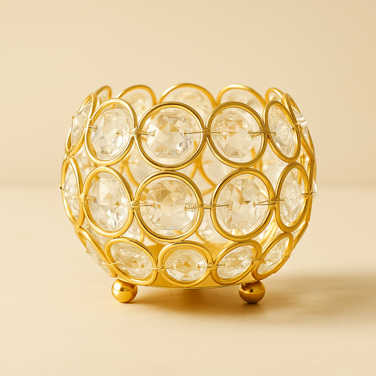 Candle Holder Florence Golden Glow Set