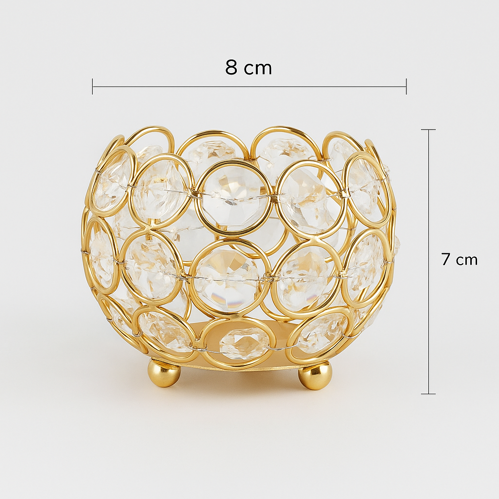 Candle Holder Florence Golden Glow Set