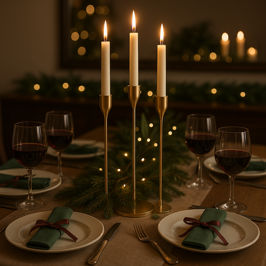 Candle Holders Orient Gold Harmony – Set of 3