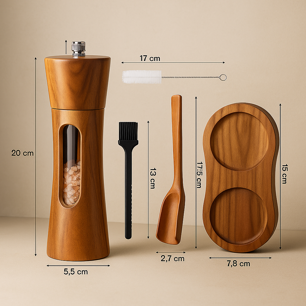 Salt & Pepper Mills Set Windsor Elegance