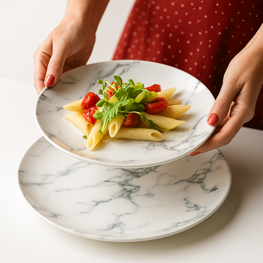 Plates Copenhagen Nordic Marble Essence
