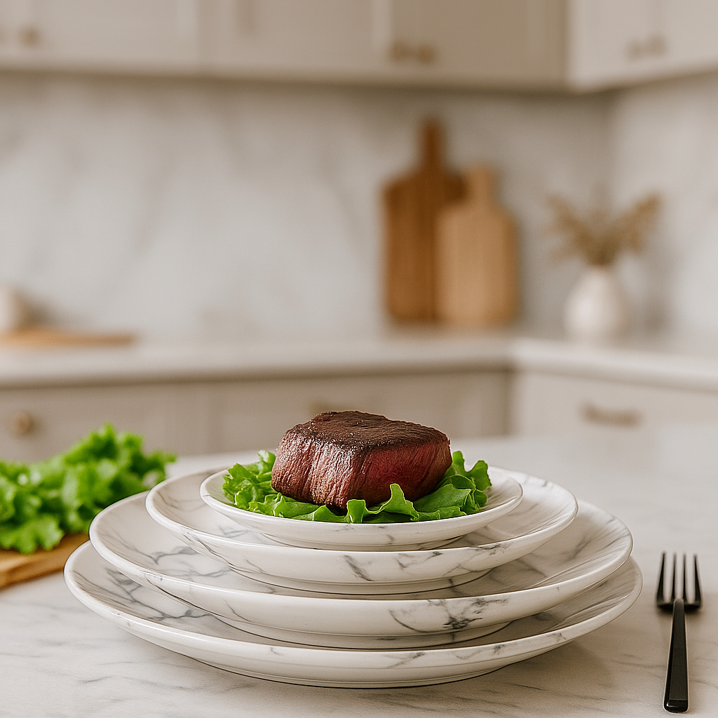 Plates Copenhagen Nordic Marble Essence
