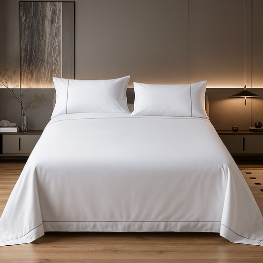 Bedsheet Set Radiance 500TC White Cotton Luxury