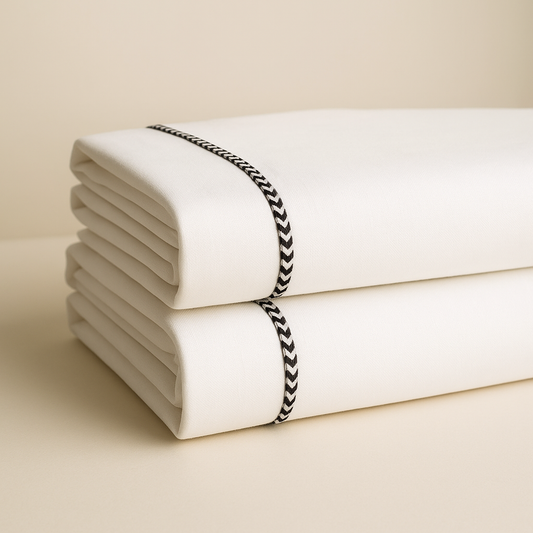 Bedsheet Set Radiance 500TC White Cotton Luxury
