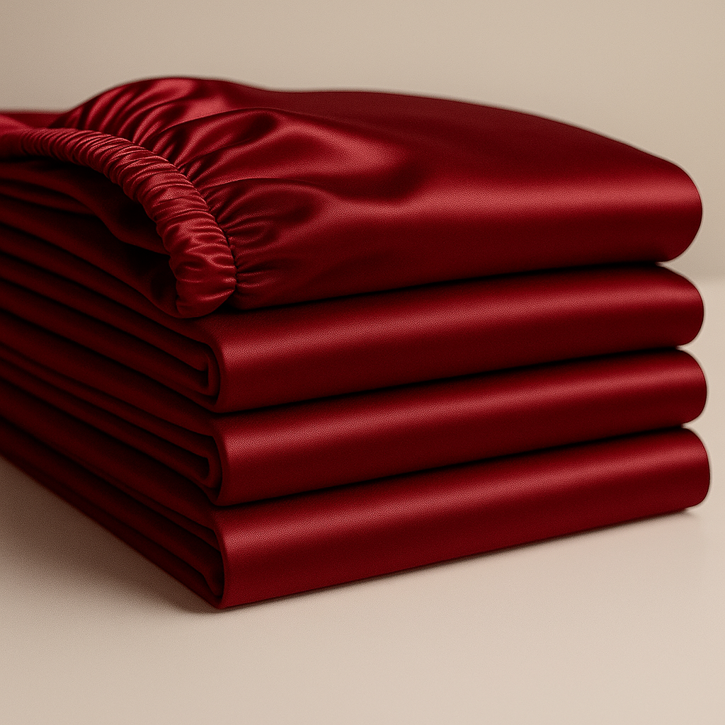 Bedsheet Splendor Satin Fitted Sheet Soft Elegance