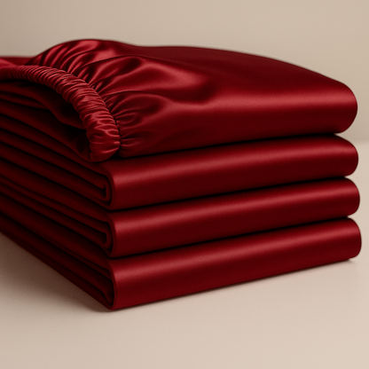 Bedsheet Splendor Satin Fitted Sheet Soft Elegance