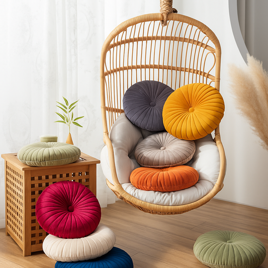 Cushion Pouf Round Aurelia Living Accent