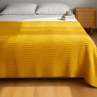 Blanket Magnolia Knitted Fluffy Throw