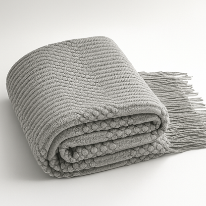 Blanket Magnolia Knitted Fluffy Throw