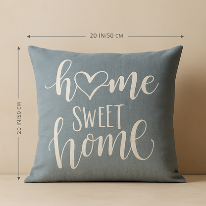 Pillow Cover Blue Linen Elegance