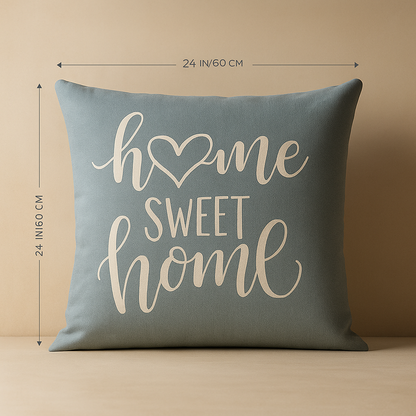 Pillow Cover Blue Linen Elegance
