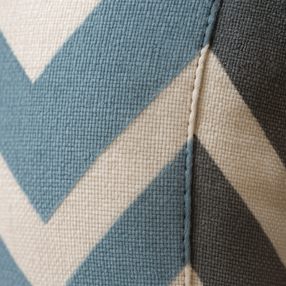 Pillow Cover Blue Linen Elegance