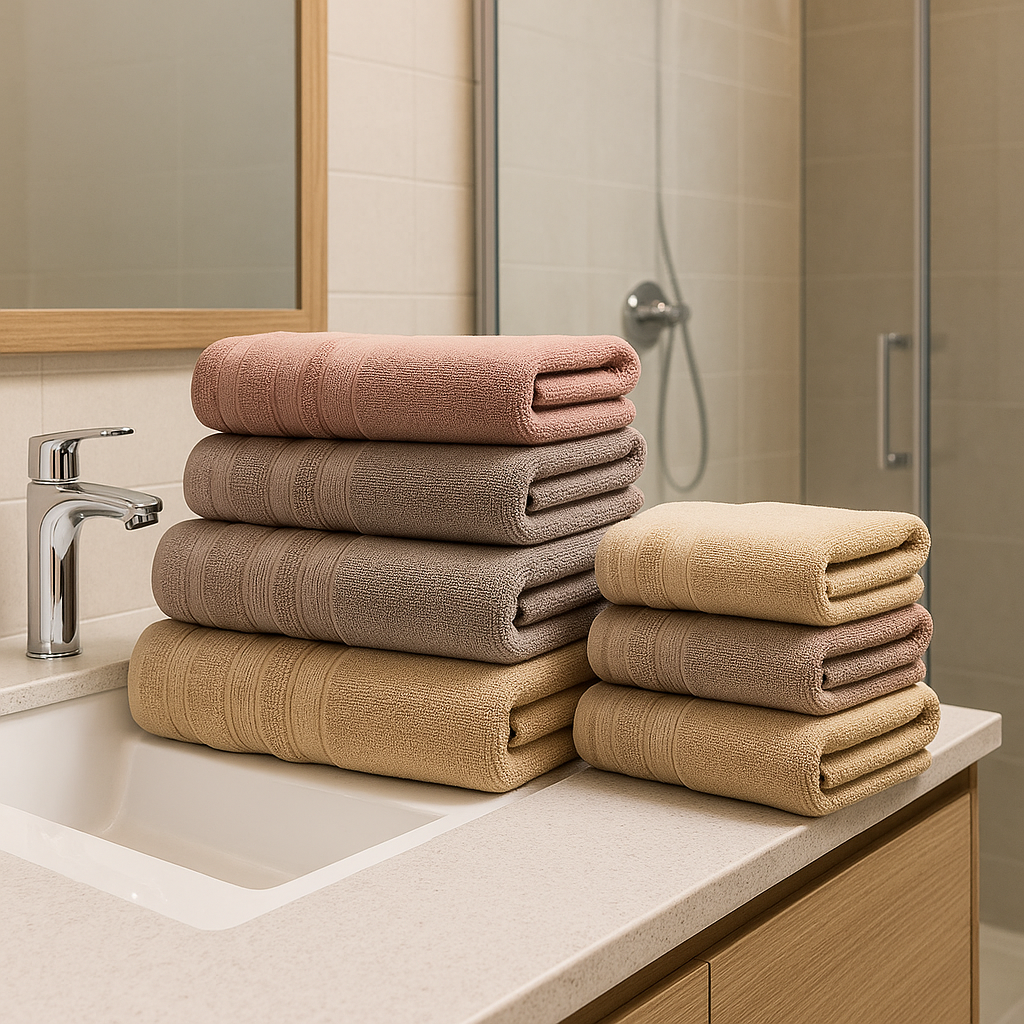 Bath Towels Bamboo Fiber Harmony Elegance