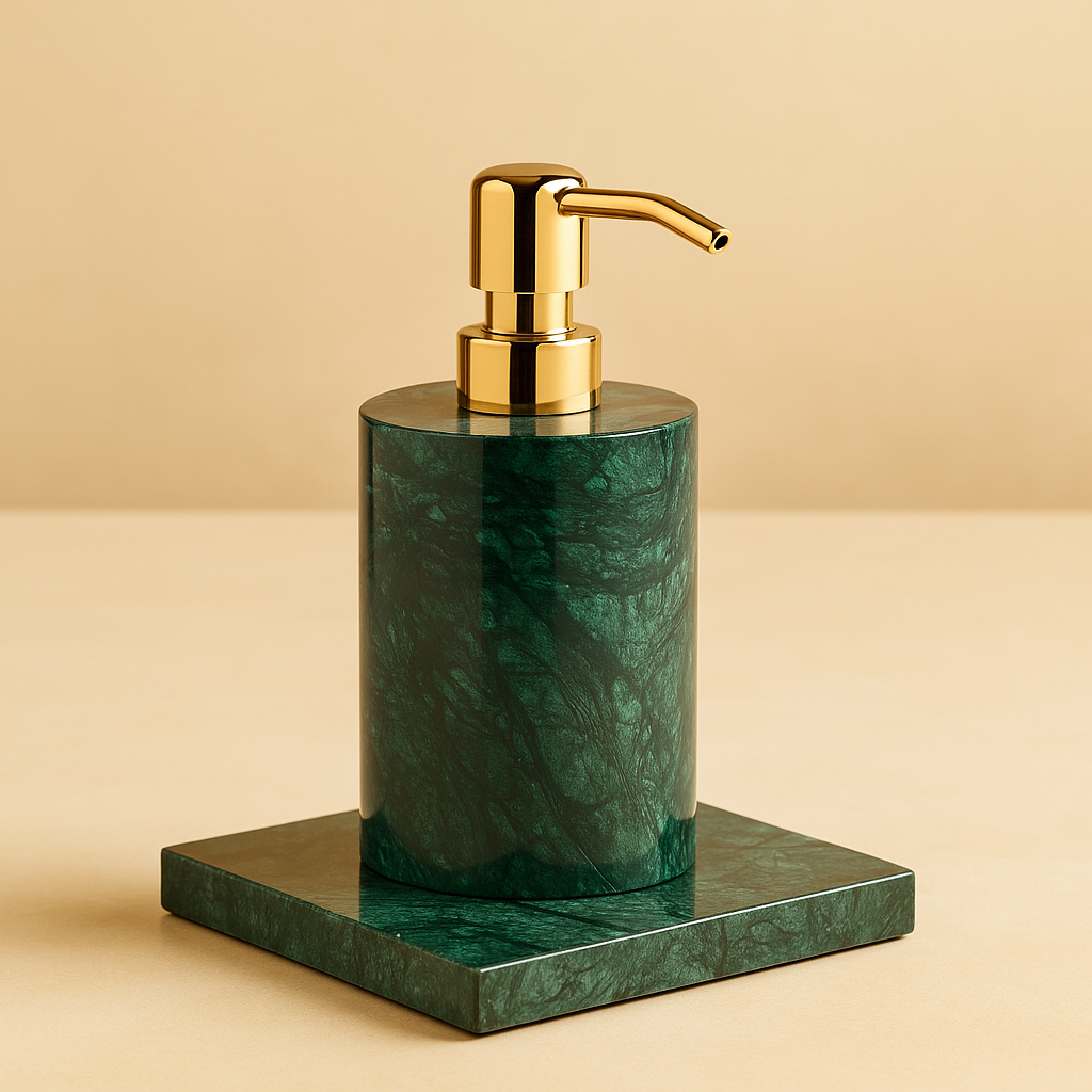 Bathroom Accessories Marble Green Prestige Elegance