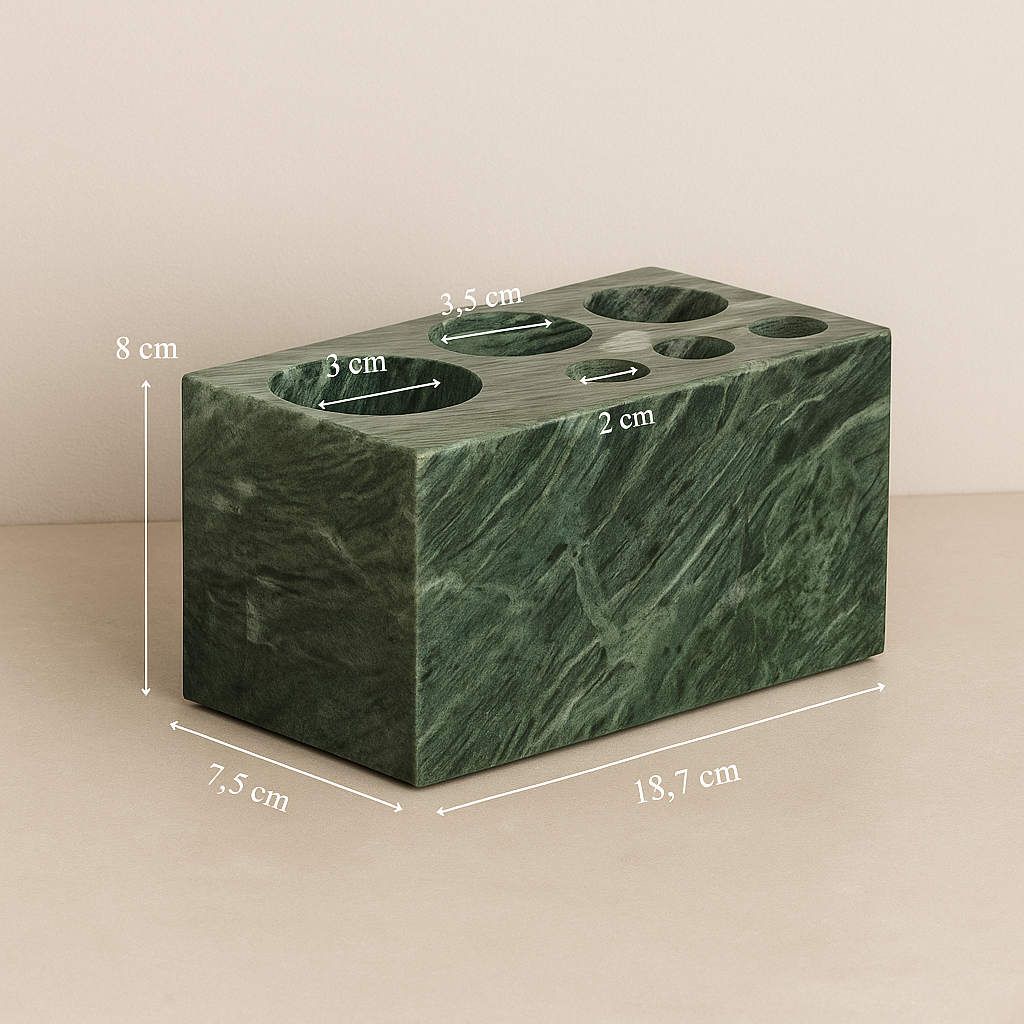 Bathroom Accessories Marble Green Prestige Elegance