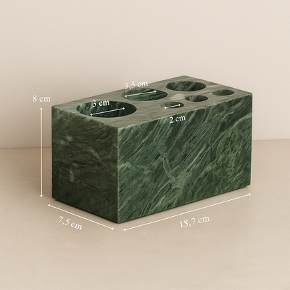 Bathroom Accessories Marble Green Prestige Elegance