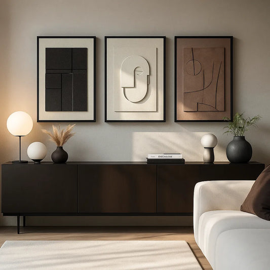 Wall Art Canvas Nordic Geometric 3D Essence