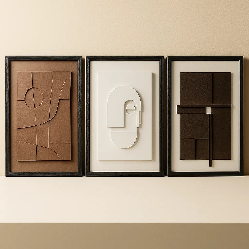 Wall Art Canvas Nordic Geometric 3D Essence