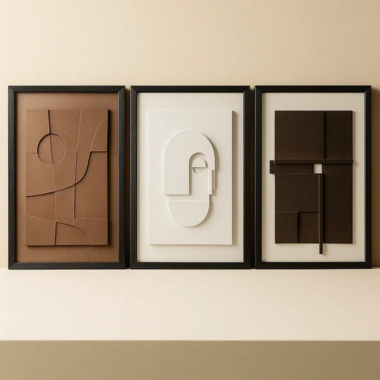 Wall Art Canvas Nordic Geometric 3D Essence