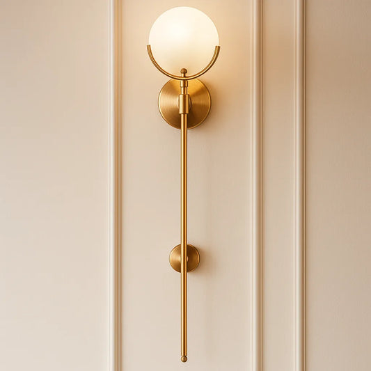 Wall Lamp Gold Marble Copper Modern Brilliance