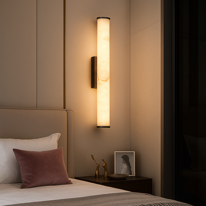 Wall Lamp Marble Black Gold Luxe Radiance