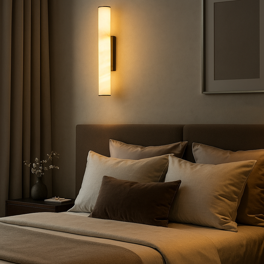 Wall Lamp Marble Black Gold Luxe Radiance