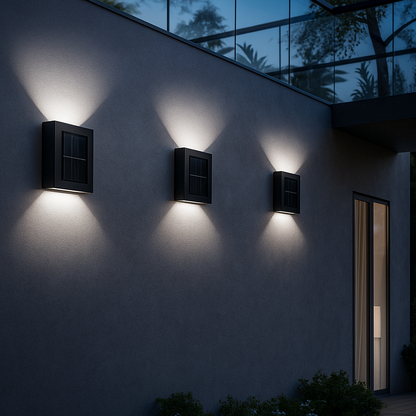 Wall Light Outdoor Waterproof Solar Up Down Brilliance