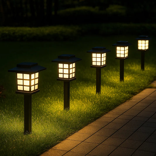 Path Light Outdoor Solar Waterproof Garden Glow
