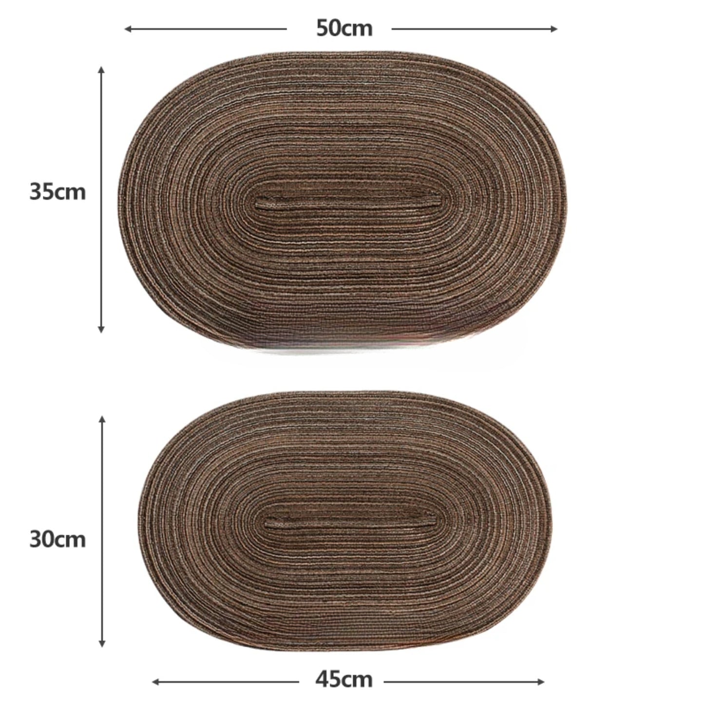 Sophia Lace Dining Placemats – Set of 6, Durable & Antislip